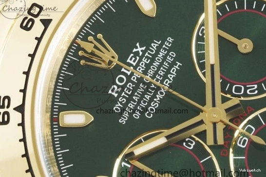 1:1 SA4130 Daytona Bracelet Green 116508 Dial on Best V2 YG Clean Edition 0430